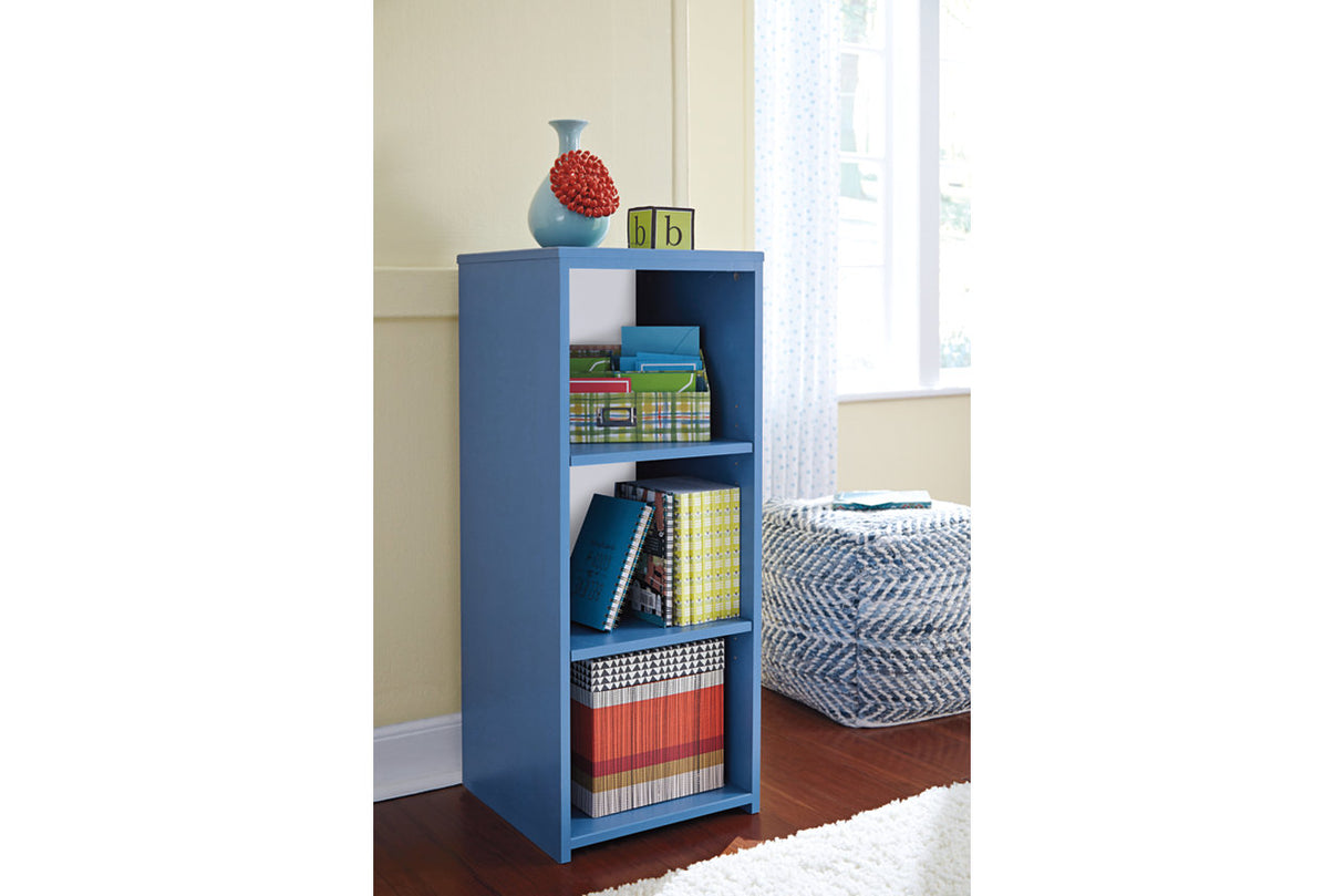 Chevron Blue Pouf from Ashley - Luna Furniture