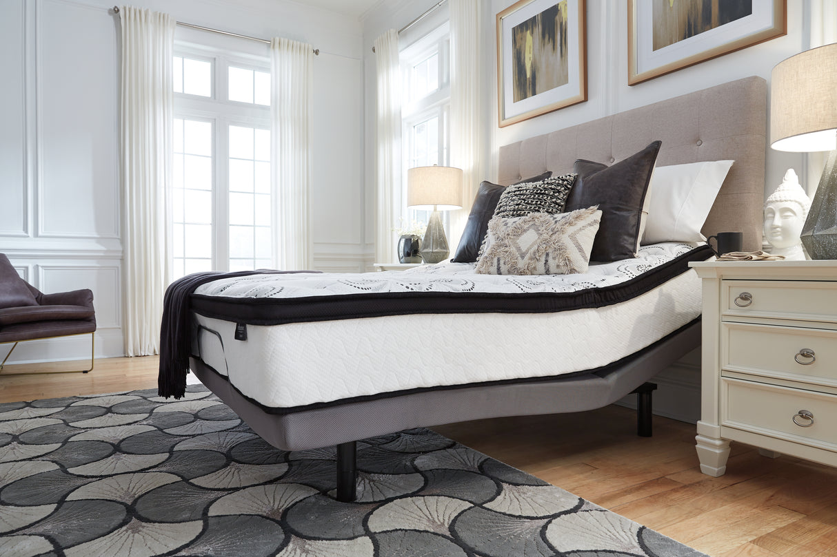 Chime 12 Inch Hybrid White California King Mattress in a Box from Ashley Furniture - Luna Furniture