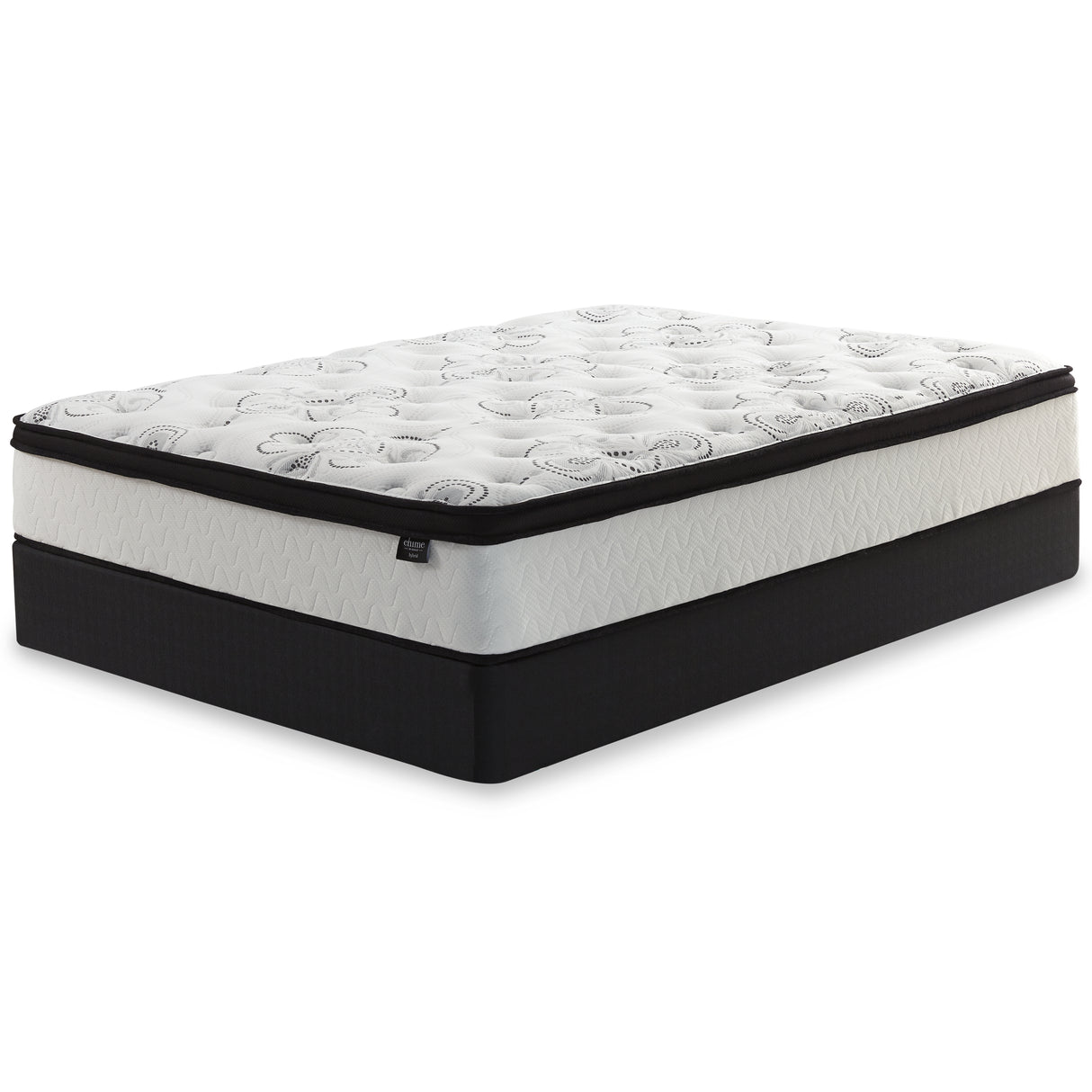 Chime 12 Inch Hybrid White California King Mattress in a Box from Ashley Furniture - Luna Furniture