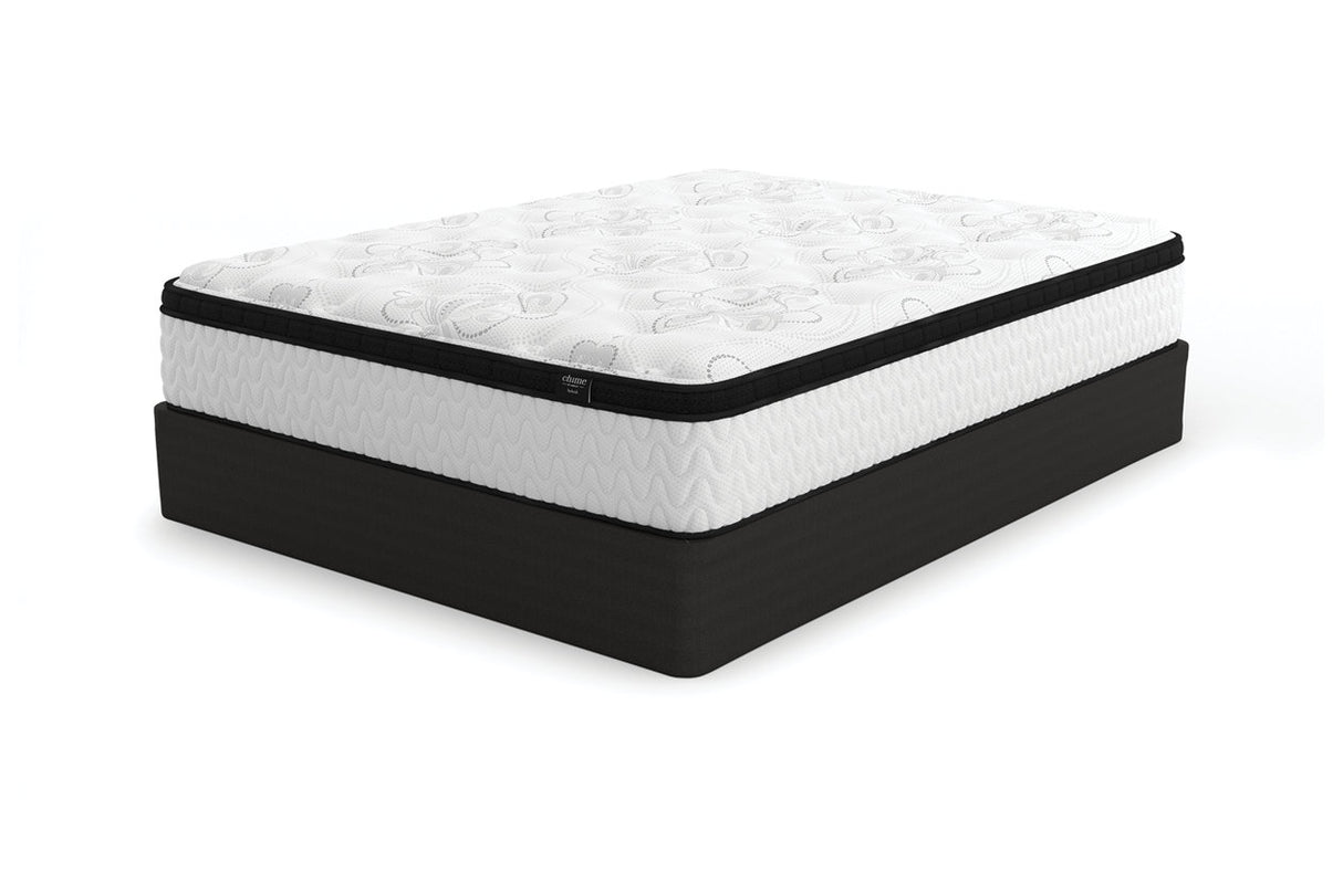 Chime 12 Inch Hybrid White Queen Mattress in a Box from Ashley - Luna Furniture