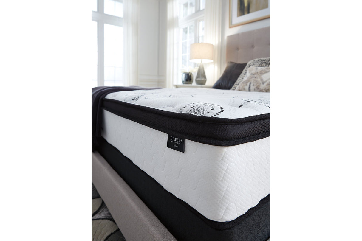 Chime 12 Inch Hybrid White Queen Mattress in a Box from Ashley - Luna Furniture
