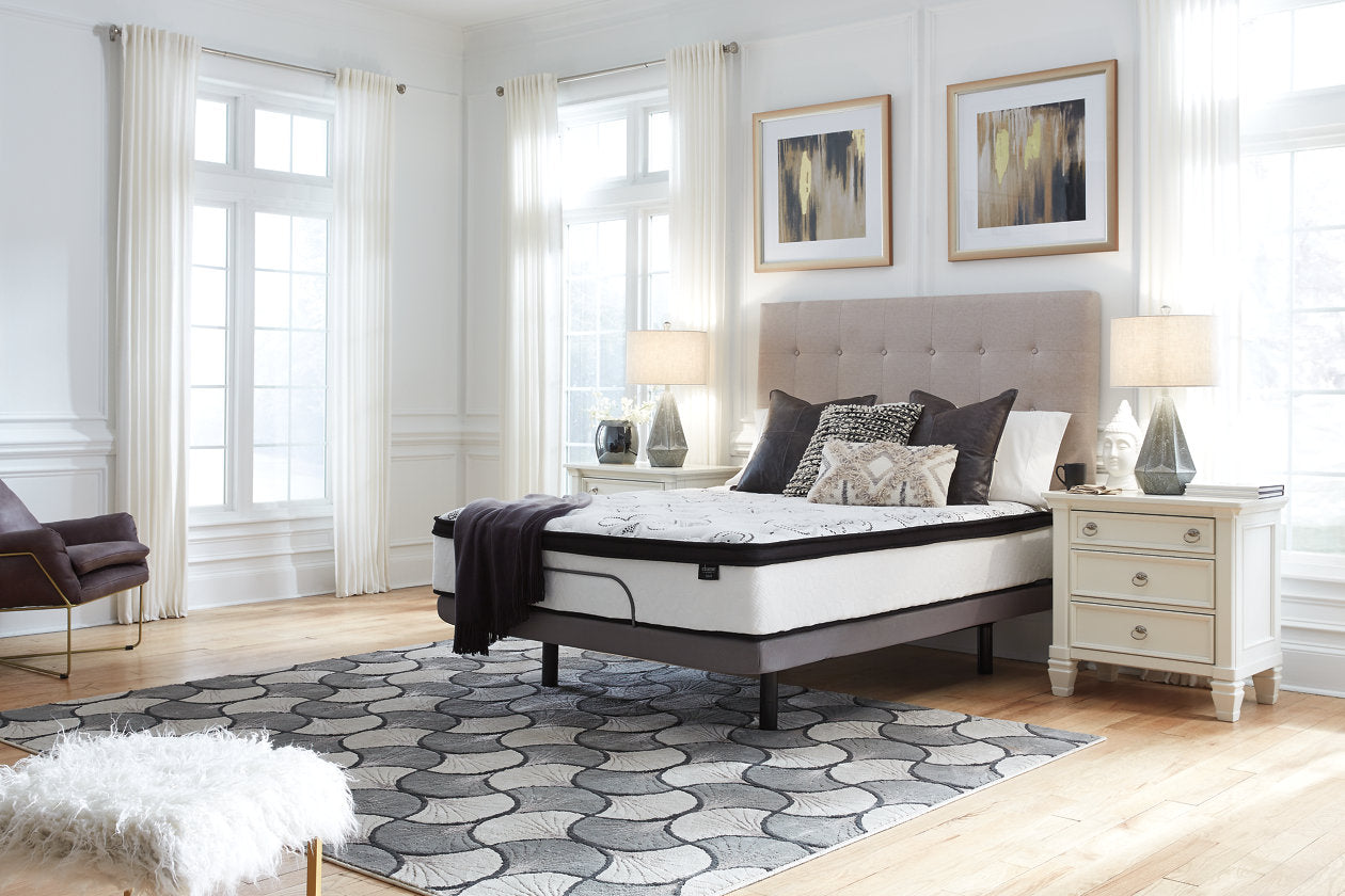 Ashley Chime 12 Inch Hybrid White Queen Mattress in a Box – Luna