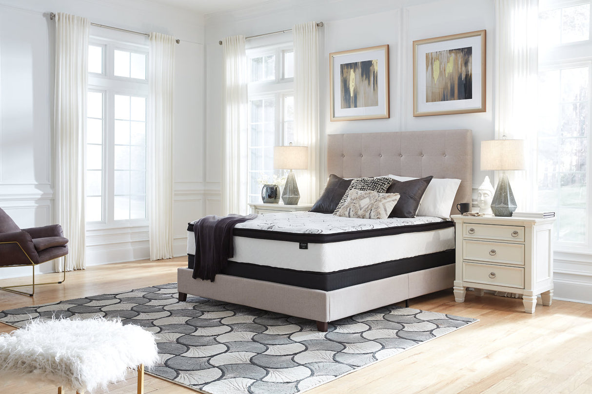 Chime 12 Inch Hybrid White Queen Mattress in a Box from Ashley - Luna Furniture