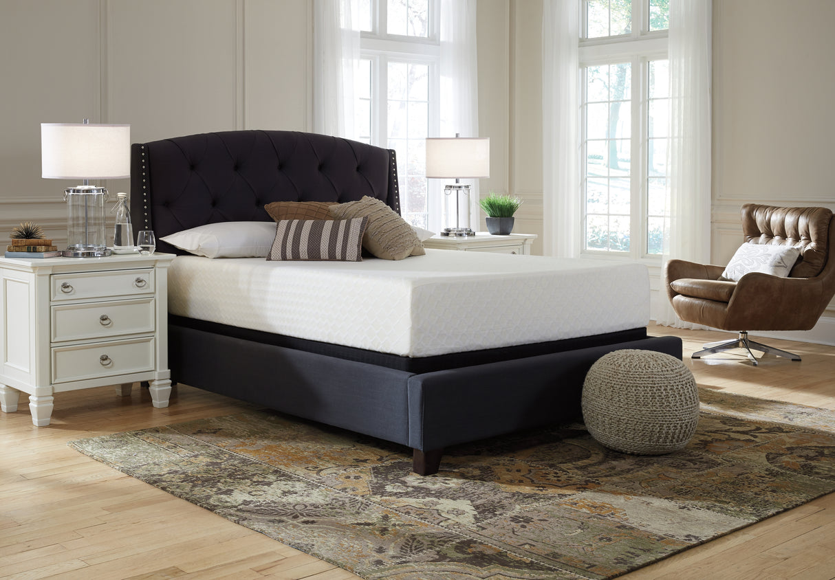 Chime 12 Inch Memory Foam White California King Mattress in a Box from Ashley - Luna Furniture