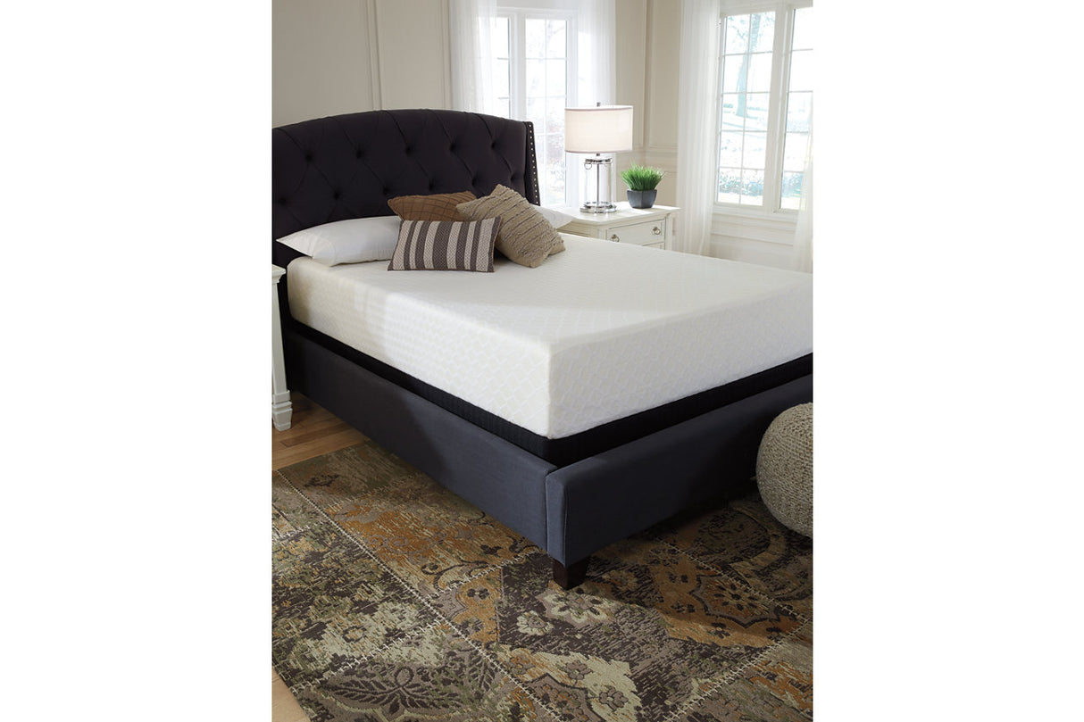 Chime 12 Inch Memory Foam White King Mattress in a Box from Ashley - Luna Furniture