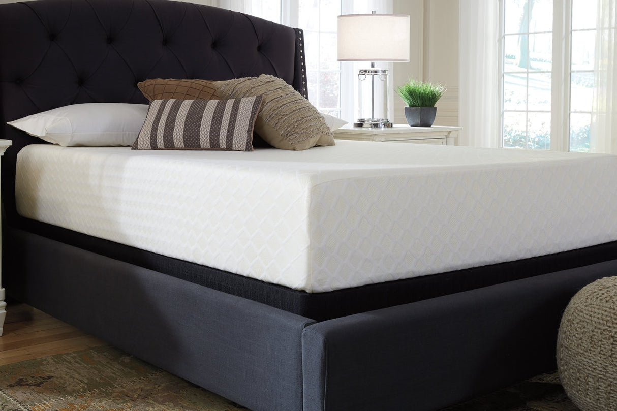 Chime 12 Inch Memory Foam White King Mattress in a Box from Ashley - Luna Furniture