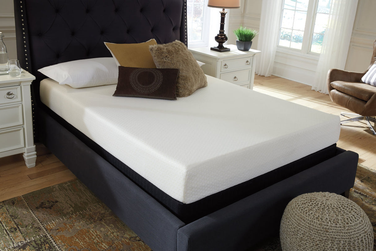 Chime 8 Inch Memory Foam White King Mattress in a Box from Ashley - Luna Furniture