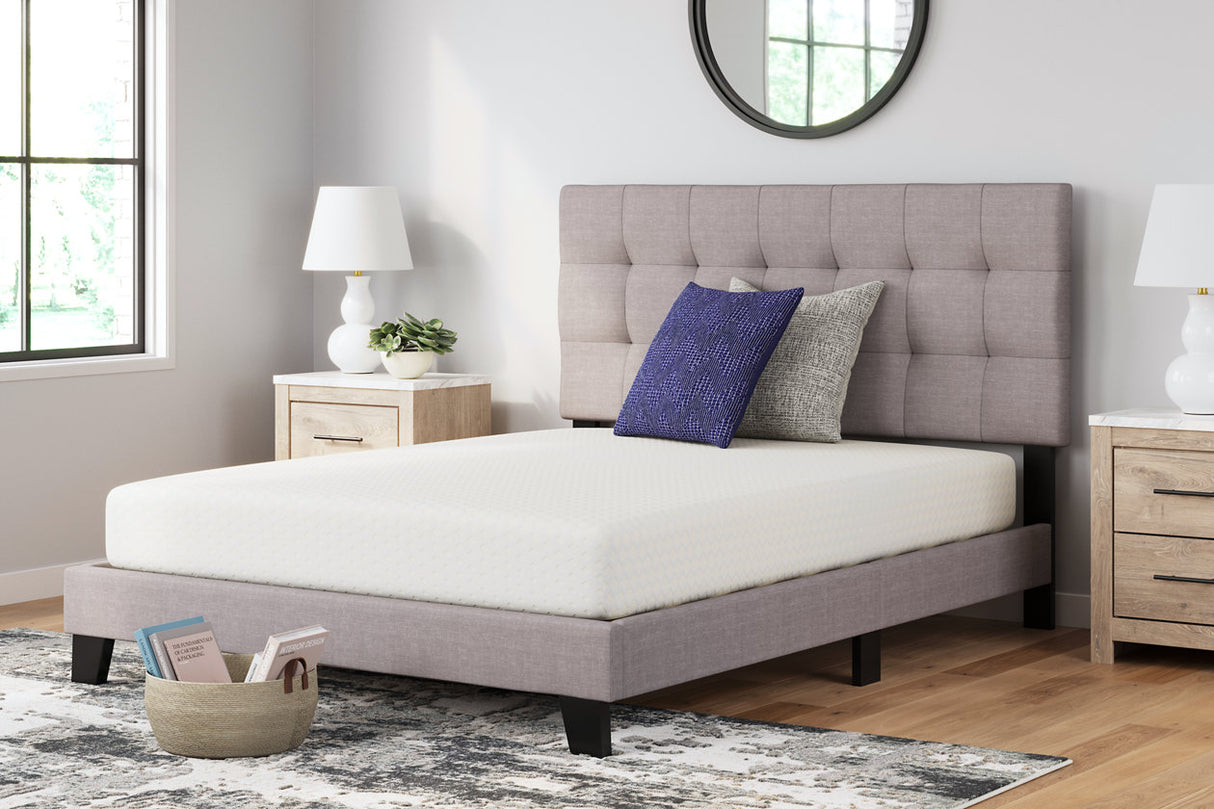 Chime 8 Inch Memory Foam White Queen Mattress in a Box from Ashley - Luna Furniture