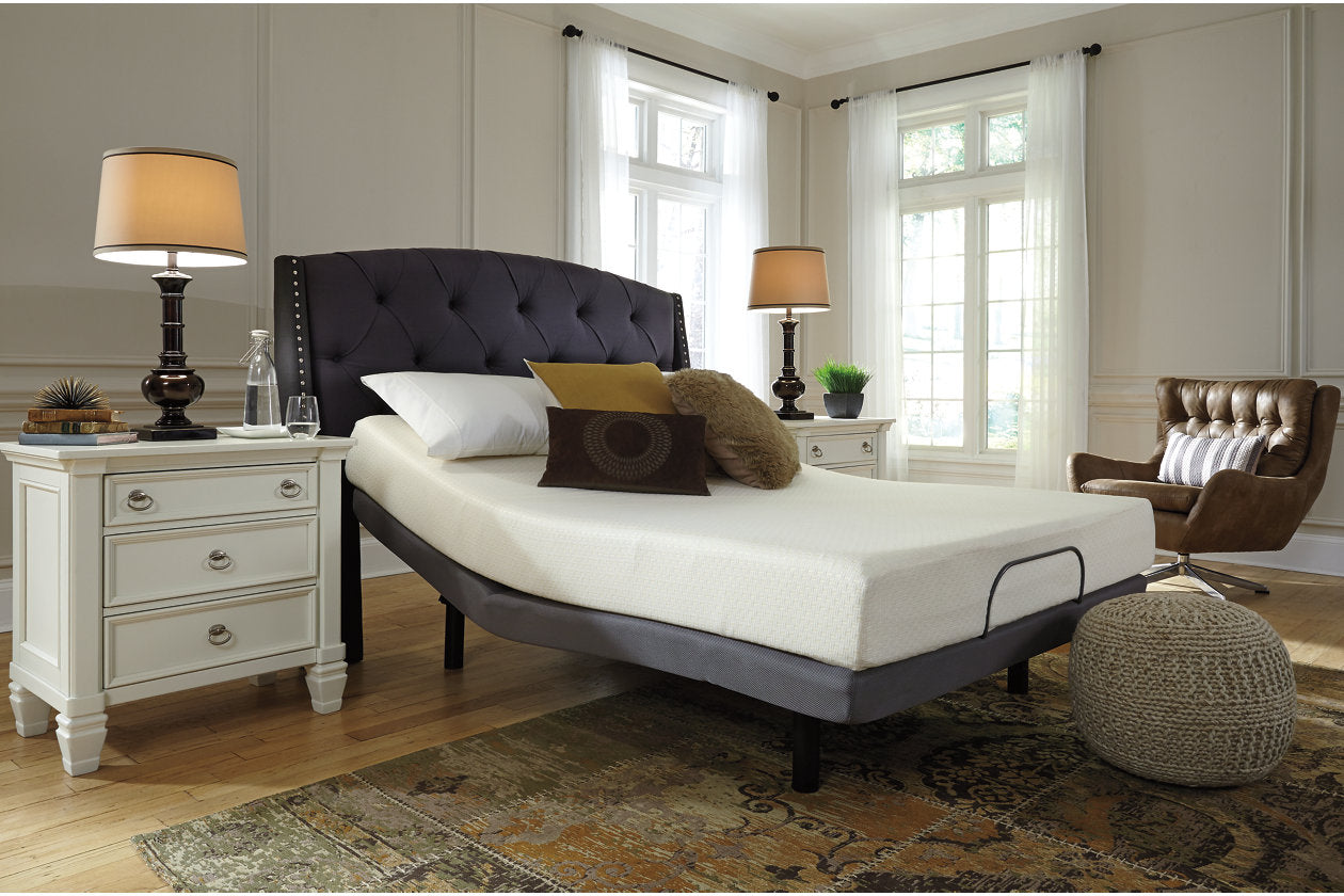 Ashley Chime 8 Inch Memory Foam White Queen Mattress in a Box