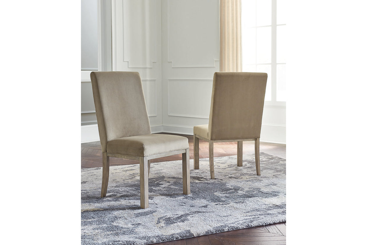 Chrestner Gray Dining Chair, Set of 2 from Ashley - Luna Furniture