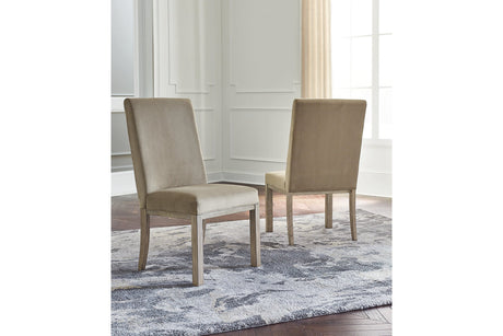 Chrestner Gray Dining Chair, Set of 2 from Ashley Furniture - Luna Furniture