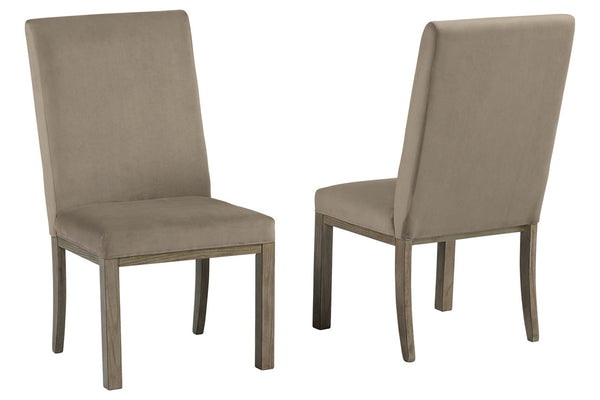 Chrestner Gray Dining Chair, Set of 2
