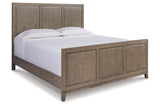 Chrestner Gray King Panel Bed from Ashley - Luna Furniture
