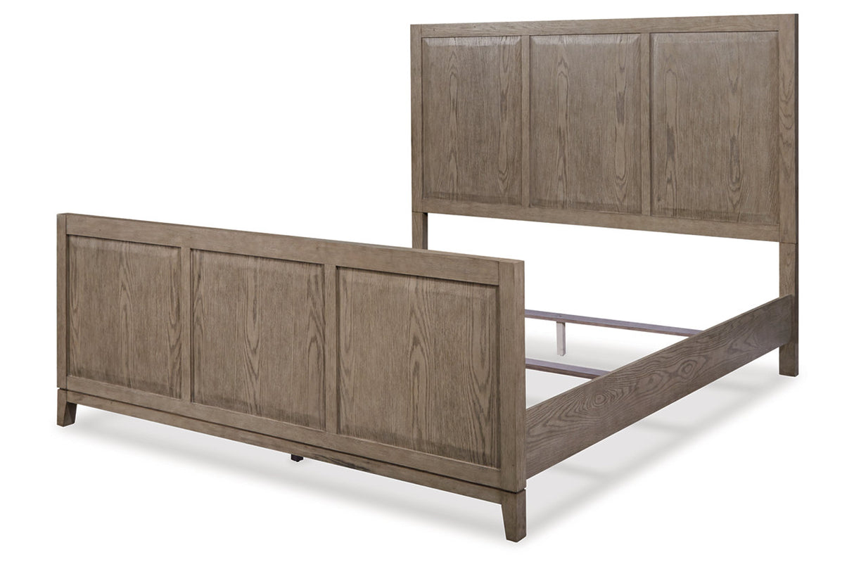 Chrestner Gray King Panel Bed from Ashley - Luna Furniture