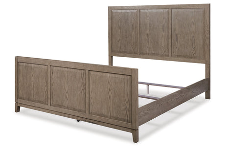 Chrestner Gray King Panel Bed from Ashley - Luna Furniture