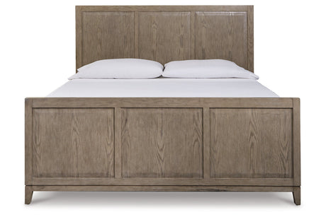 Chrestner Gray King Panel Bed from Ashley - Luna Furniture
