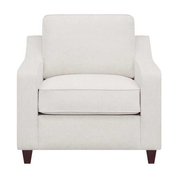 Christine Beige Upholstered Cushion Back Chair