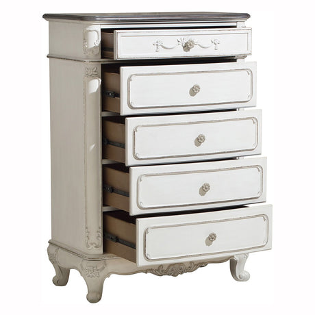 Cinderella Antique White Chest from Homelegance - Luna Furniture