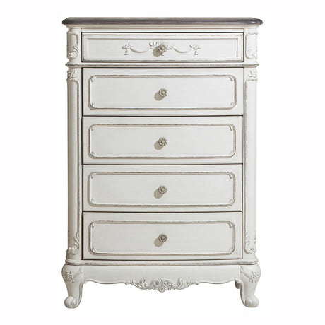 Cinderella Antique White Chest from Homelegance - Luna Furniture