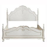 Cinderella Antique White Full Poster Bed from Homelegance - Luna Furniture