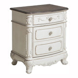 Cinderella Antique White Nightstand from Homelegance - Luna Furniture