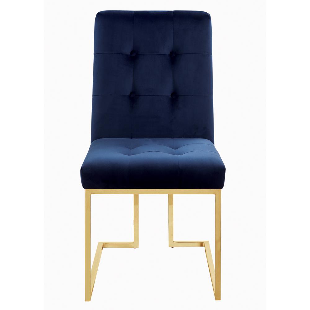 Cisco Ink Blue Tufted Back Side Chairs, Set of 2 from Coaster - Luna Furniture