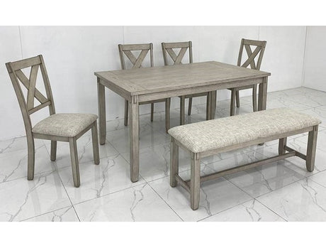Clara Drift Wood Dining Bench from Crown Mark - Luna Furniture