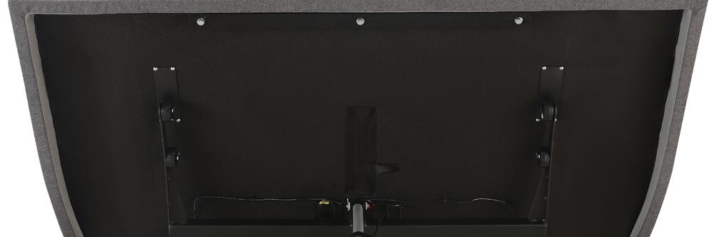 Clara Gray and Black Queen Adjustable Bed Base from Coaster - Luna Furniture