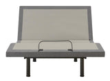Clara Gray and Black Queen Adjustable Bed Base from Coaster - Luna Furniture