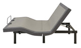 Clara Gray and Black Queen Adjustable Bed Base from Coaster - Luna Furniture
