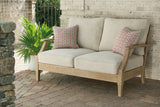 Clare View Beige Loveseat with Cushion from Ashley - Luna Furniture