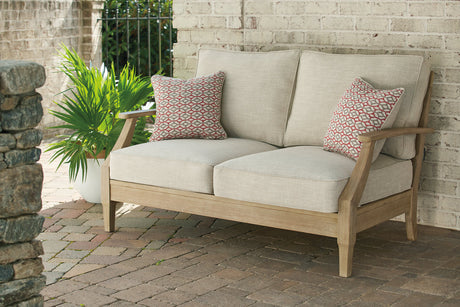 Clare View Beige Loveseat with Cushion from Ashley - Luna Furniture