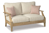 Clare View Beige Loveseat with Cushion from Ashley - Luna Furniture