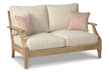 Clare View Beige Loveseat with Cushion from Ashley - Luna Furniture