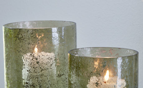 Clarkton Green Candle Holder Set from Ashley - Luna Furniture
