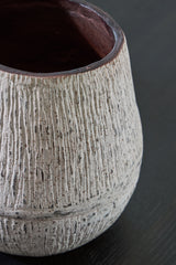 Claymount Distressed Brown Vase from Ashley - Luna Furniture