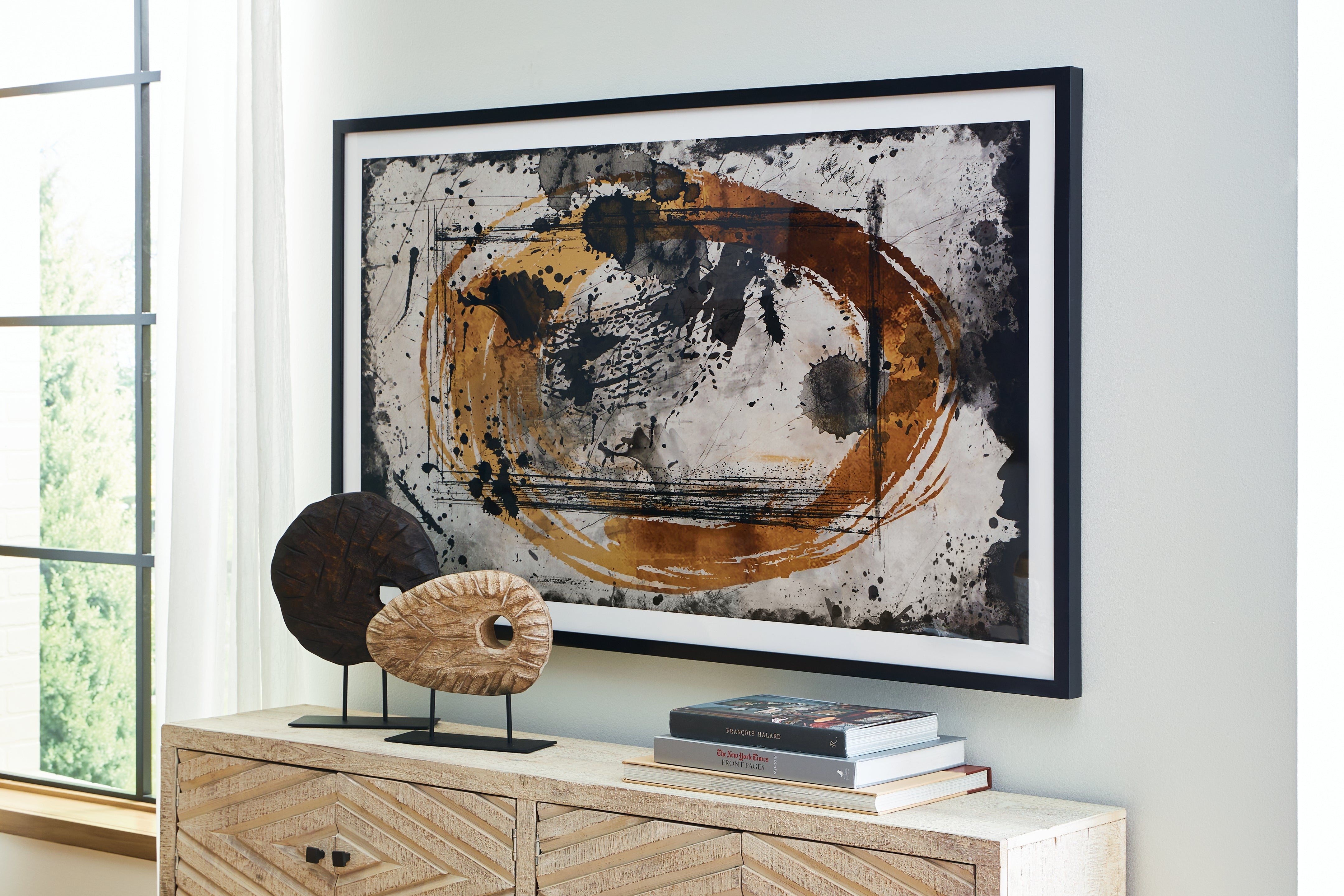 Ashley Clefting Black/Caramel/Tan Wall Art - Luna Furniture