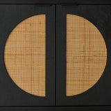 Cliffiings Black/Natural Accent Cabinet from Ashley - Luna Furniture