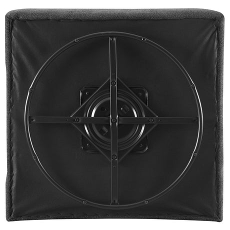 Cobie Dark Charcoal Upholstered Swivel Armless Chair from Coaster - Luna Furniture