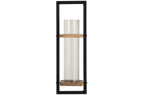 Colburn Natural/Black Wall Sconce from Ashley - Luna Furniture