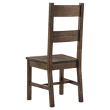 Coleman Rustic Golden Brown 5-Piece Dining Set from Coaster - Luna Furniture