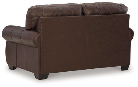 Colleton Dark Brown Loveseat from Ashley - Luna Furniture