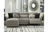 Colleyville Stone 3-Piece Power Reclining Sectional with Chaise from Ashley - Luna Furniture