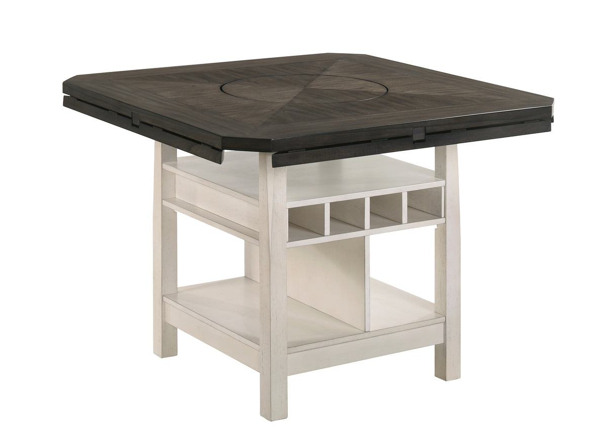 Conner Chalk/Gray Counter Height Dining Set from Crown Mark - Luna Furniture