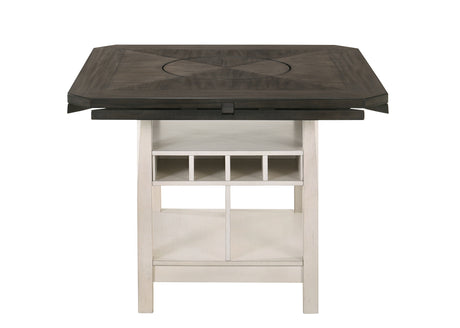 Conner Chalk/Gray Counter Height Dining Set from Crown Mark - Luna Furniture
