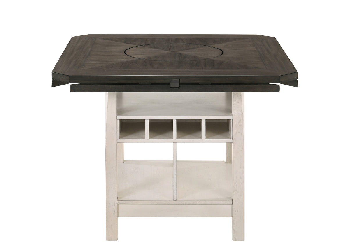 Conner Chalk/Gray Counter Height Table from Crown Mark - Luna Furniture
