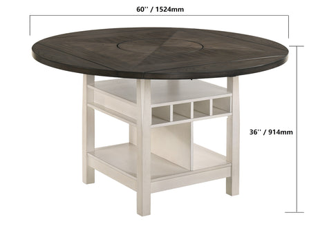 Conner Chalk/Gray Counter Height Table from Crown Mark - Luna Furniture