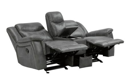 Conrad Gray Reclining Living Room Set from Coaster - Luna Furniture