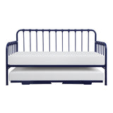 Constance Navy Blue Daybed With Lift-Up Trundle from Homelegance - Luna Furniture