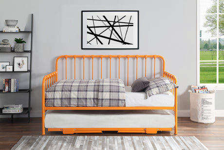 Constance Orange Daybed With Lift-Up Trundle from Homelegance - Luna Furniture